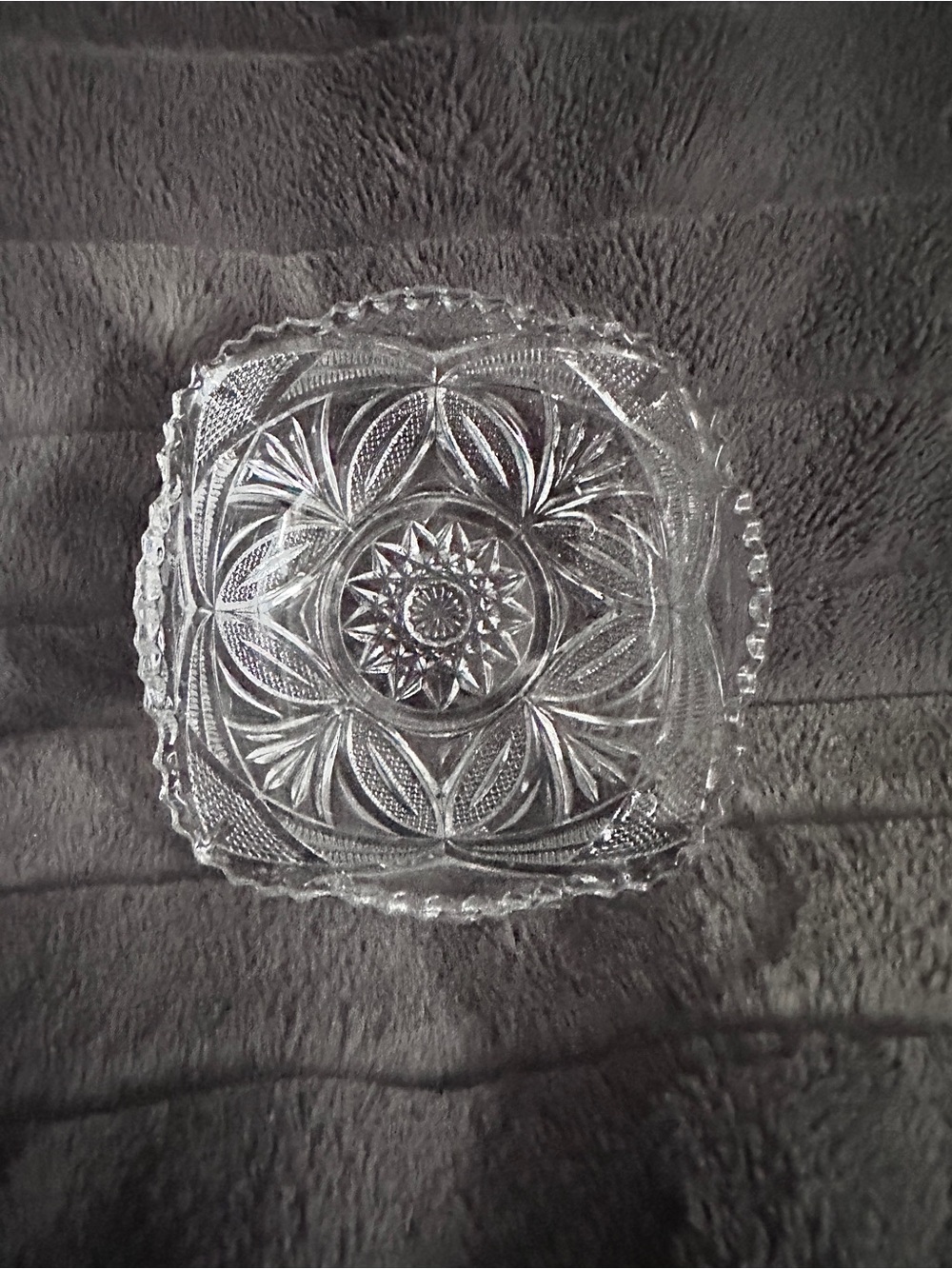 American Brilliant Period - Square Trinket Bowl